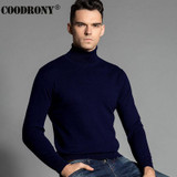 High Quality Winter Christmas Thick Warm Merino Wool Turtleneck Sweater Men Brand 100% Pure Cashmere Pullover Men Plus Size 6305