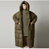 High Quality Warm Winter Down Coats Women 2017 New Fashion Plus Size Duck Down Jackets Hooded Slim Loose Parkas Female TSL171