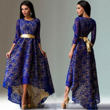 Fitaylor Spring New Women Maxi Long Vintage Dress Lace Party Dress Elegant Evening Slim Bodycon Dress