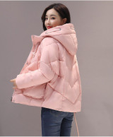 fitaylor hooded black cotton winter jacket women 2017 loose thick casual coats mujer plus size short parka femme