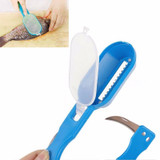 Fish scales skin remover scaler and knife fast cleaning fish skin steel plastic scraper kitchenware clean peeler tool