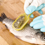 Fish scales skin remover scaler and knife fast cleaning fish skin steel plastic scraper kitchenware clean peeler tool