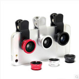 Fish eye lens 3 in 1 universal mobile phone camera wide+macro+fisheye lenses for iphone samsung universal cell phone lenovo LG