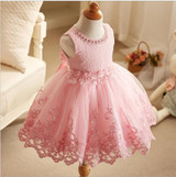 First Communion Dresses For Girls 2017 Brand Tulle Lace dress Infant Toddler Pageant Flower Girl Weddings Party tutu dresses