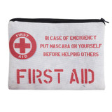 First Aid 3D Print simple makeup bag 2017 who cares Cosmetic case women trousse de maquillage neceser organizer pencil case
