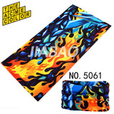 Fire scarf Bandanas Variety Turban Magic Headband Veil Scarves Multi Function bandana