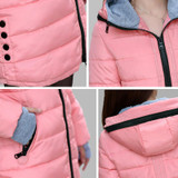 FIONTO Women's Jacket Winter 2017 New Medium-Long Down Cotton Parka Plus Size Coat Slim Ladies Casual Clothing Hot Sale AA007