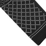 FINEJO Women Autumn Bling Sequin Bodycon Dress Sexy Geometric Retro O-neck Long Sleeve Elegant Bandage Pencil Office Dresses
