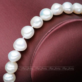 Feige Baroque style 10-11mm Natural White Freshwater Pearl Bracelets For Women's Genuine Freshwater Pearl Brand Fine Jewelry