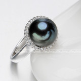 Feige 10-11mm Freshwater Pearl Rings for Women Bride Jewelry 925 Sterling Silver Ring Wedding Engagement Jewelry Fine Jewelry