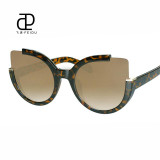 FEIDU Fashion Oversized Cat Eye Sunglasses Women Brand Designer Multicolor Sun Glasses For Women Driving Oculos De Sol Feminino