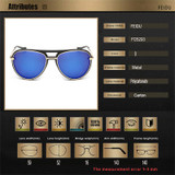 FEIDU 2016 Classic Sunglasses Women Oversized Coating Mirror Driving Sun Glasses For Women UV400 Gafas Oculos De Sol Feminino