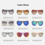 FEIDU 2016 Classic Sunglasses Women Oversized Coating Mirror Driving Sun Glasses For Women UV400 Gafas Oculos De Sol Feminino
