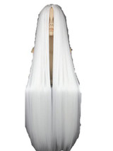 Fei-Show White Wig 100CM/40 Inches Synthetic Heat Resistant Fiber Long Halloween Costume Cos-play Carnival Straight Salon Hair