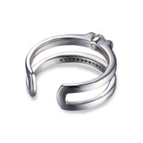 Feelcolor Brand Classic Anniversary Engagement Wedding Band Ring Genuine 925 Sterling Silver Jewelry 2016 New Unique Fine Ring