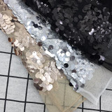 Feditch Sexy Women High Waist Party Mini Tulle Skirt Bodycon Saia Sequin Skirts Womens Fashion Midi Ladies Vintage Faldas Skirt