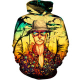 Fear and Loathing Hoodies Men 3D Printed Autumn Winter Tracksuit Men 2017 Brand Clothing Casual Sportswear Sweatshirt Dropship