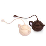FDA Grade Silicone Tea Infusers Bag Teapot Shape Leaf Strainer Filter Kitchen Tools Gadgets
