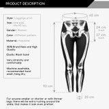 FCCEXIO New Brand 3D Printed Retro Bones Black Skeleton Sexy Women Casual Punk Rock Leggins High Waist Pants Fitness Leggings