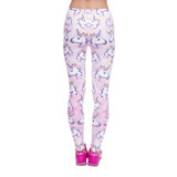 FCCEXIO Autumn New Fashion Women Leggings Qilin And Sweets 3D Printed Leggins Fitness legging Sexy Slim High waist Woman pants