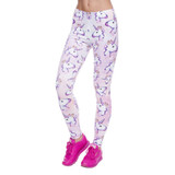 FCCEXIO Autumn New Fashion Women Leggings Qilin And Sweets 3D Printed Leggins Fitness legging Sexy Slim High waist Woman pants