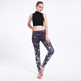 FCCEXIO Brands Winter New Fashion Women Work Out Leggings Galaxy Geometric 3D Print Leggins Fitness Legging Sexy High Waist Pant