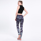 FCCEXIO Brands Winter New Fashion Women Work Out Leggings Galaxy Geometric 3D Print Leggins Fitness Legging Sexy High Waist Pant
