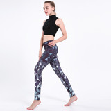 FCCEXIO Brands Winter New Fashion Women Work Out Leggings Galaxy Geometric 3D Print Leggins Fitness Legging Sexy High Waist Pant