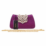 Fawziya Handbags Women Bags Bling Glitter Purse For Girls Crown Box Clutch Evening Bags