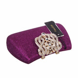 Fawziya Handbags Women Bags Bling Glitter Purse For Girls Crown Box Clutch Evening Bags