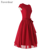 Favordear 2017 Arabic Cheap Vestidos De Festa Lace Cocktail Dresses Robes De Cocktail With Long Sleeves Short Party Dress Gowns