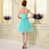 Cocktail Dresses 2016 Party Short Prom Dresses Wedding Party Dress Knee Length Turquoise Robe De Cocktail