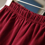 COCKCON Summer Street Fashion Shorts Women Elastic Waist Short Pants Women All-match Loose Solid Soft Cotton Casual Short Femme