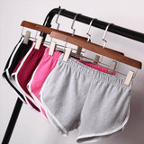 COCKCON Summer Street Fashion Shorts Women Elastic Waist Short Pants Women All-match Loose Solid Soft Cotton Casual Short Femme