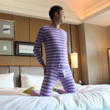 COCKCON 2017 Underwear Cotton Men Thermal Underwear Long Johns V-Neck Collar Men's Warm Underwear Suit Men Long Johns Set Autumn