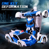 Rc Car 2 in 1 RC Car Driving Sports Cars drive Transformation Robots Models Remote Control Car RC Fighting Toy Gift