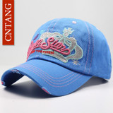 CNTANG Women Baseball Cap 100%Cotton Snapback For Girls Embroidery Crown Hip hop Hat Brand Vintage Fashion Visor Summer Sun Cap