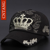 CNTANG Brand Women Embroidery Crown Baseball Cap Fashion Hip Hop Hat Cotton Snapback For Women Summer Casual Caps High Quality