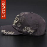 CNTANG Brand Women Embroidery Crown Baseball Cap Fashion Hip Hop Hat Cotton Snapback For Women Summer Casual Caps High Quality