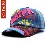 CNTANG 2017 Fashion Denim Caps Women Baseball Cap Spring Hip Hop Skull Snapback Hat Summer Casual Baseball Hats For Female