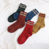 CNRUBR Wool Warm Women Socks Thicken American Style Sock Design For Female High-grade Comfortable Casual Sock For Winter