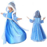 CNJiaYun Girls Dresses Snow Queen Princess Dress For Girls Cartoon Cosplay Elsa Anna Dresses Costume Clothes Kids Clothing