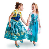 CNJiaYun Girls Dresses Snow Queen Princess Dress For Girls Cartoon Cosplay Elsa Anna Dresses Costume Clothes Kids Clothing