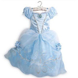 CNJiaYun Girls Dresses Snow Queen Princess Dress For Girls Cartoon Cosplay Elsa Anna Dresses Costume Clothes Kids Clothing