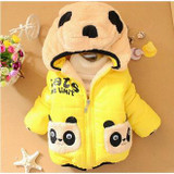 CNJiaYun Baby Boys Jacket Cartoon Bear Baby Keeping Warm Cotton Kids Hoodies Winter Boys Coat Children Outerwear Kids Clothing