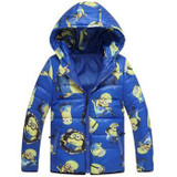 CNJiaYun Animal Girls Boys Jacket Winter Warm thick Hooded Boys Coat Cartoon Minions Lovely Children Outerwear Kids Clothing