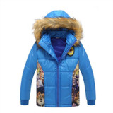 CNJiaYun Animal Girls Boys Jacket Winter Warm thick Hooded Boys Coat Cartoon Minions Lovely Children Outerwear Kids Clothing