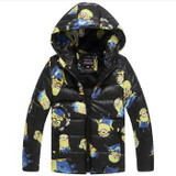 CNJiaYun Animal Girls Boys Jacket Winter Warm thick Hooded Boys Coat Cartoon Minions Lovely Children Outerwear Kids Clothing