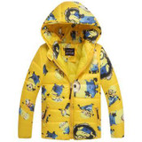 CNJiaYun Animal Girls Boys Jacket Winter Warm thick Hooded Boys Coat Cartoon Minions Lovely Children Outerwear Kids Clothing