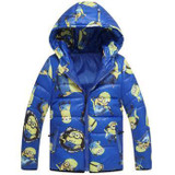 CNJiaYun Animal Girls Boys Jacket Winter Warm thick Hooded Boys Coat Cartoon Minions Lovely Children Outerwear Kids Clothing